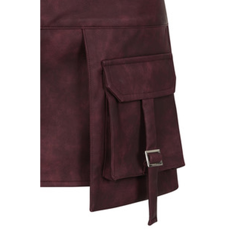 Banned - Astra Korte rok - Bordeaux rood